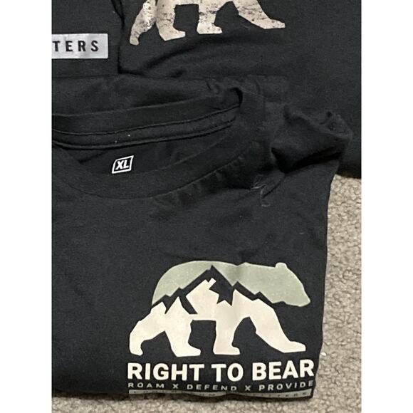 CONUNDRUM OUTFITTERS Right to Bear T SHIRTS SIZE XL BLACK Lot Of 3 - Picture 4 of 7